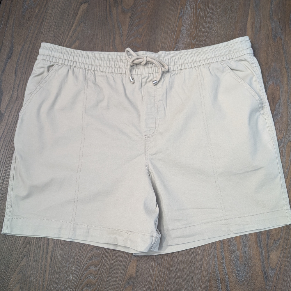 Croft & Barrow Khaki Shorts Elastic Waist
